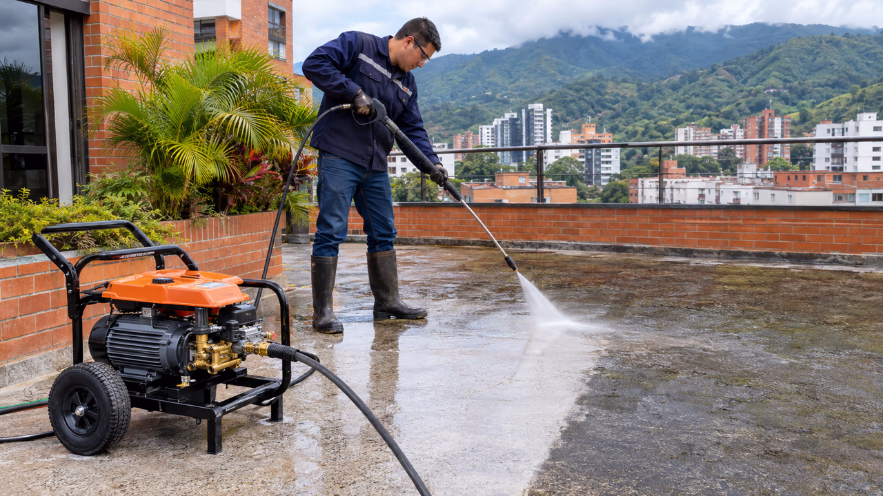 Alquiler de hidrolavadora cómo elegir la presión y el caudal para tu trabajo