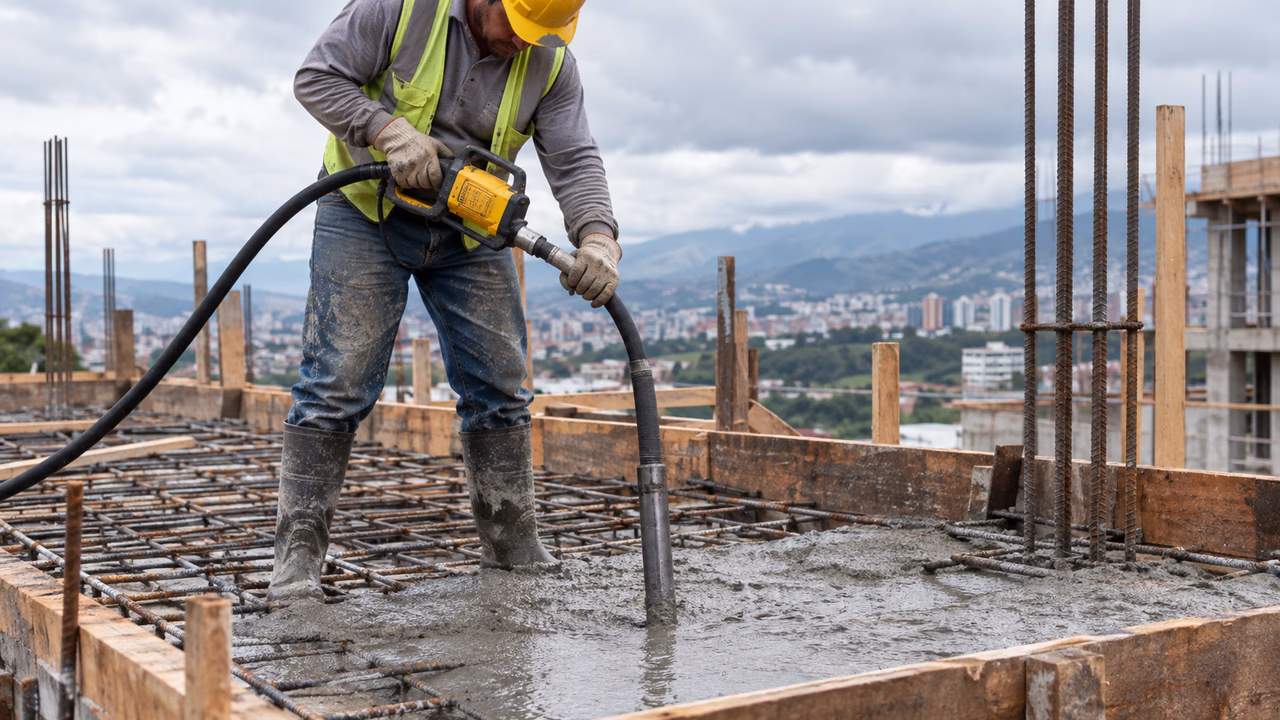Cómo vibrar bien el concreto - guía completa para tu obra